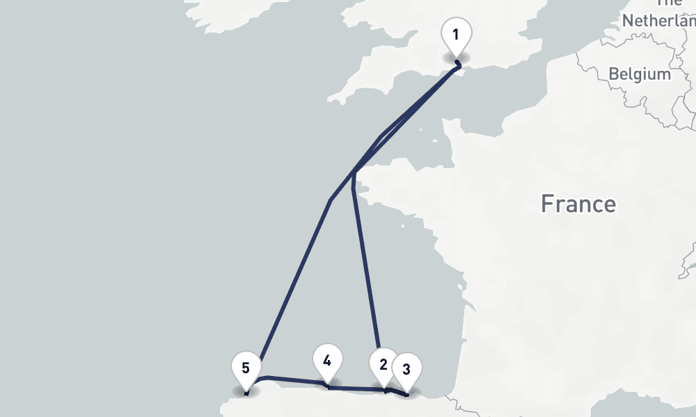 7 days, round-trip Regions of Northern Spain 8日間