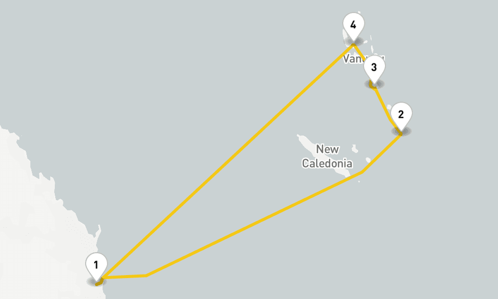 8 days, round-trip South Pacific Cruise 9日間