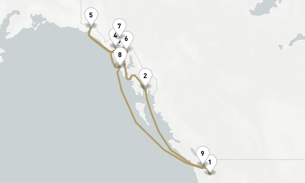 11 days, round-trip Alaska 12日間