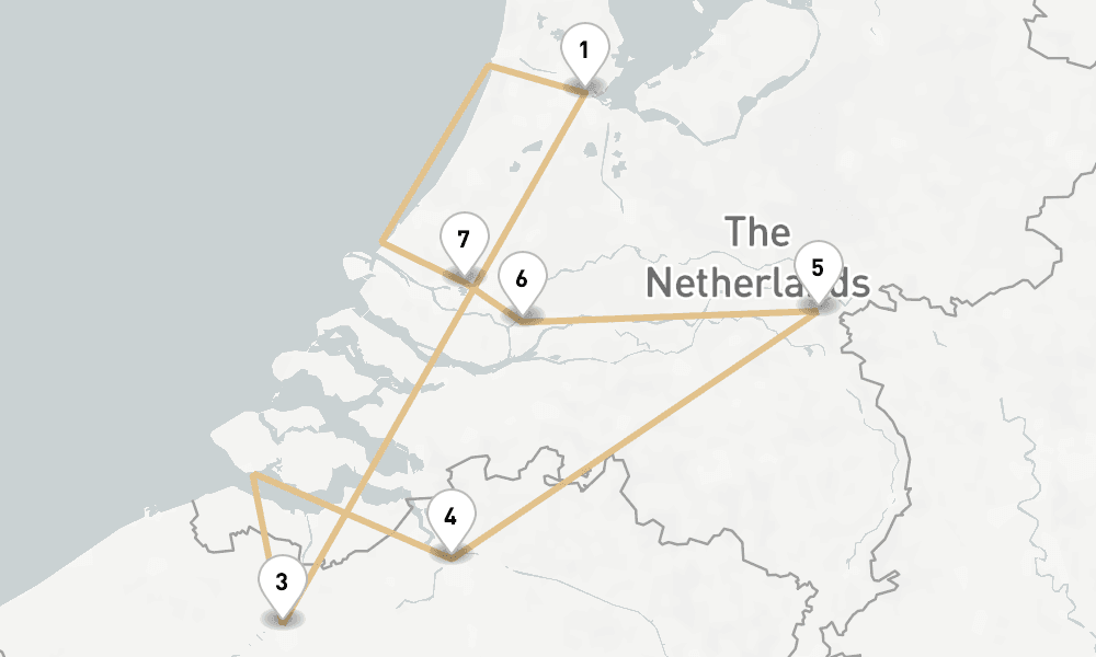 7 days, round-trip Tulip Time 8日間
