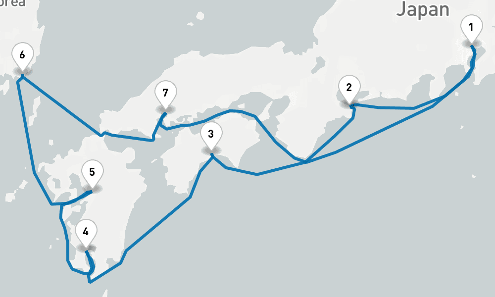 10 days, round-trip Japan Explorer Cherry Blossoms 11日間