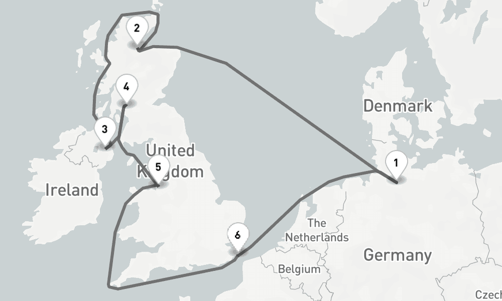10 days, round-trip - Grosbritanniens Schatze - AbBis Hamburg 11日間