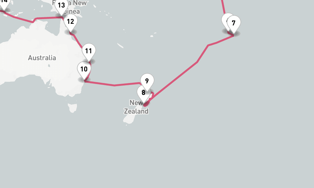 170 nights / 171 days, one-way from Fort Lauderdale (Everglades, Florida) to Stockholm
