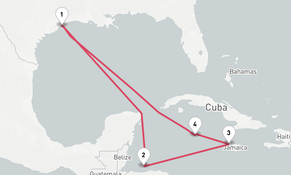 8 days, round-trip SEA Cruise Western Caribbean From Galveston 9日間