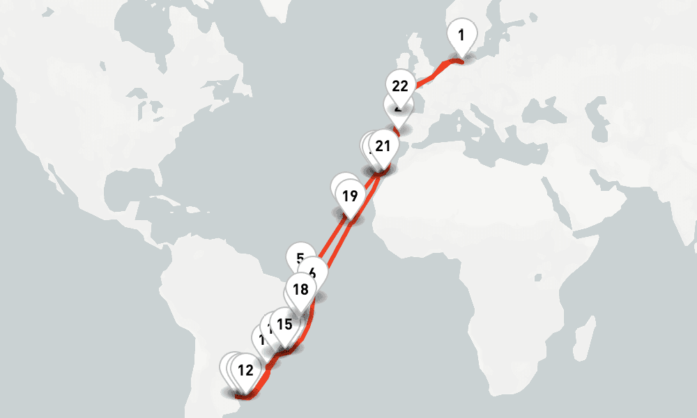 48 days, round-trip Grose Winterpause Brasilien zum Karneval 49日間