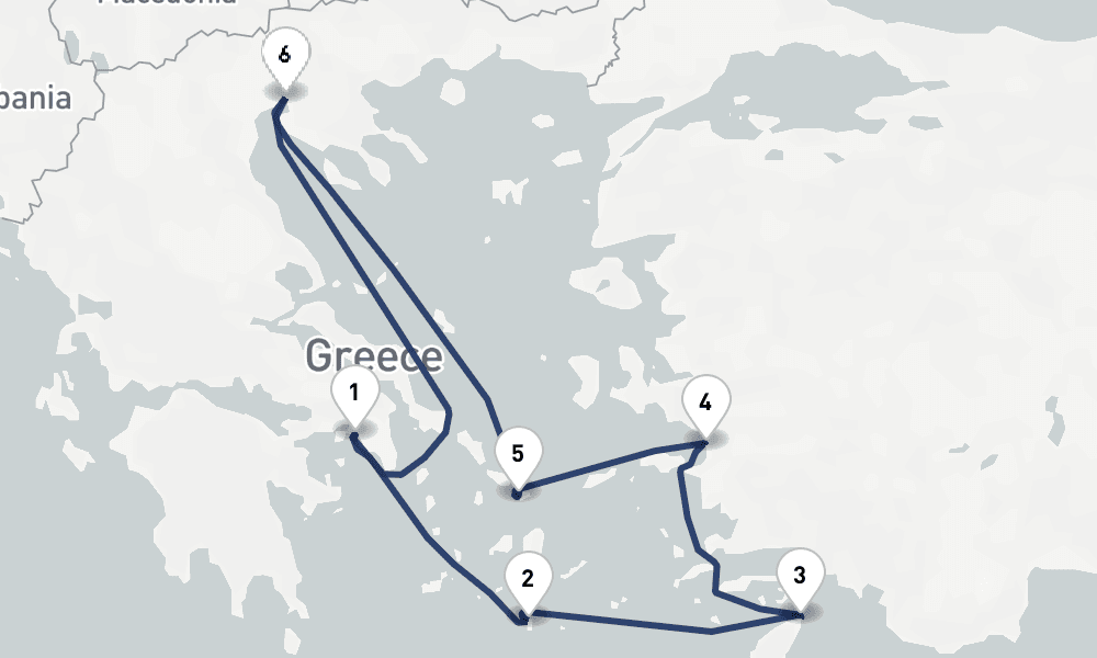 7 days, round-trip Best of Greece 8日間