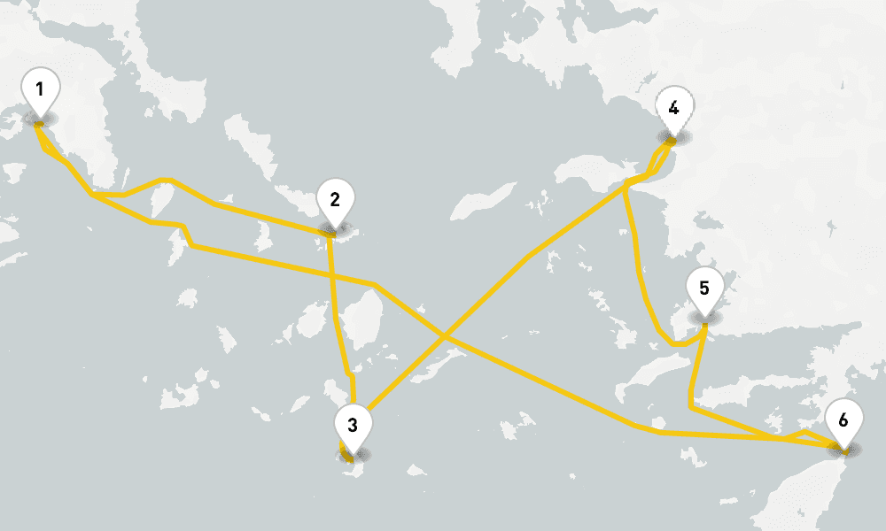 7 days, round-trip Greek Isles Turkey Cruise 8日間