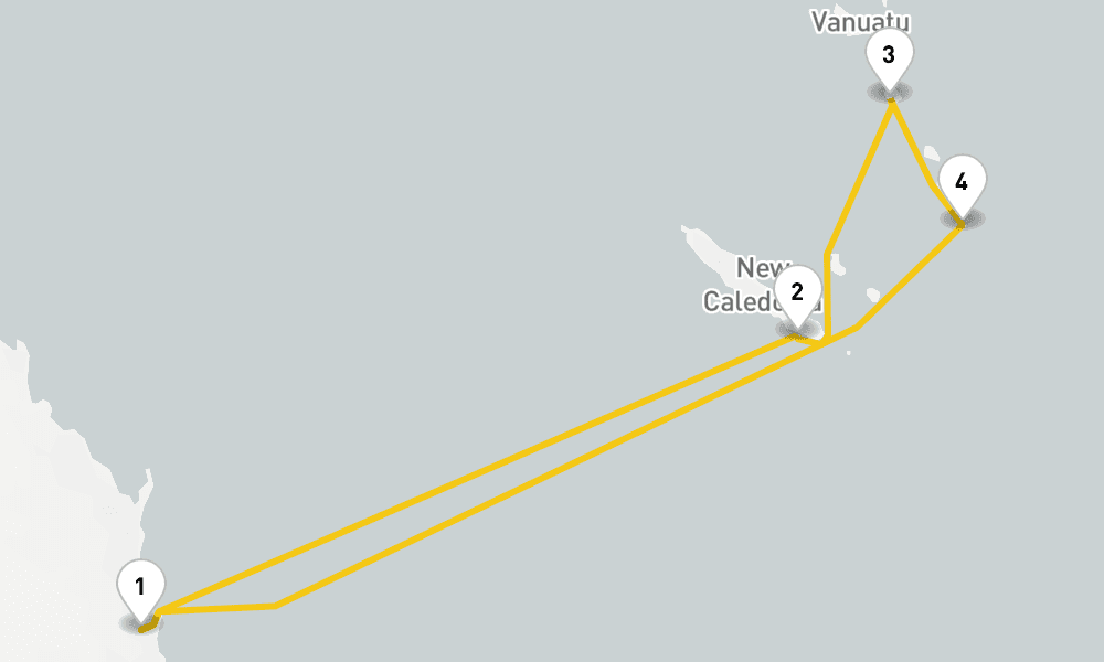 8 days, round-trip South Pacific Cruise 9日間