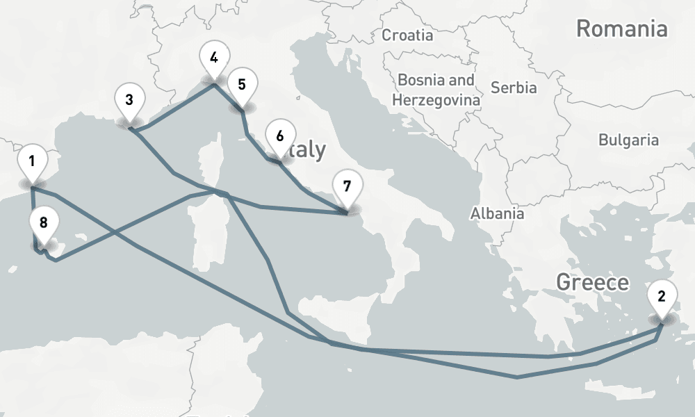 9 nights / 10 days, Barcelona Round trip