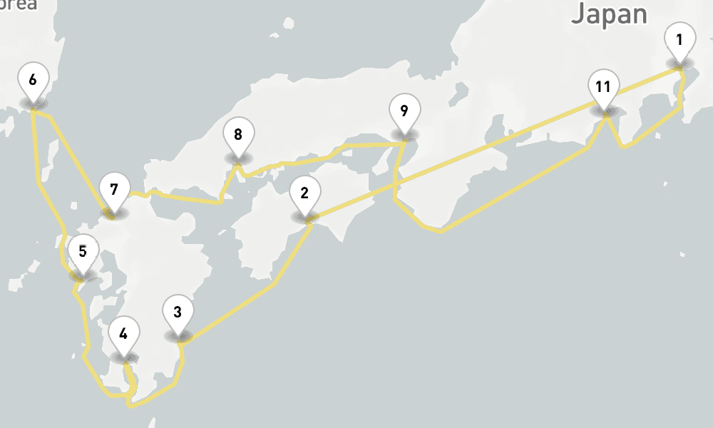 14 days, round-trip Japans Crafts Cherry Blossoms 15日間