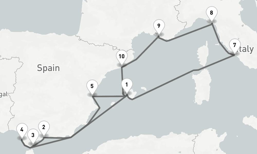 14 days, round-trip - Hohepunkte Des Westlichen Mittelmeers - AbBis Palma 15日間