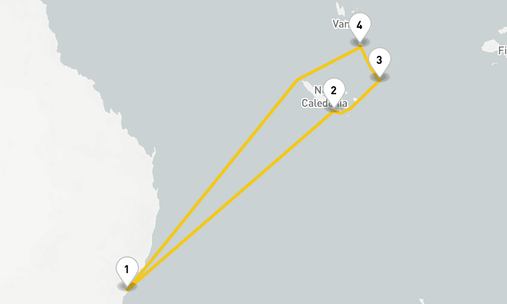 9 days, round-trip South Pacific Cruise 10日間