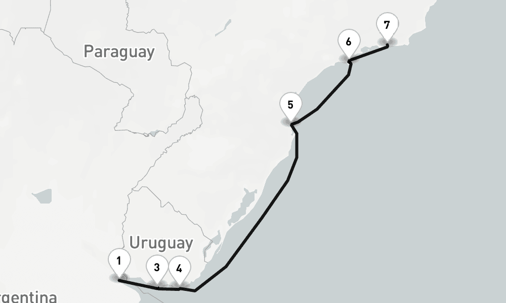12 days, one-way from Buenos Aires to Rio de Janeiro 13日間