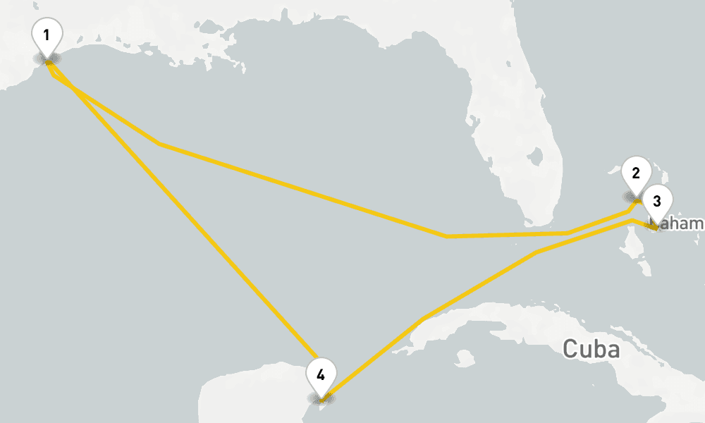 8 days, round-trip Western Caribbean Perfect Day 9日間