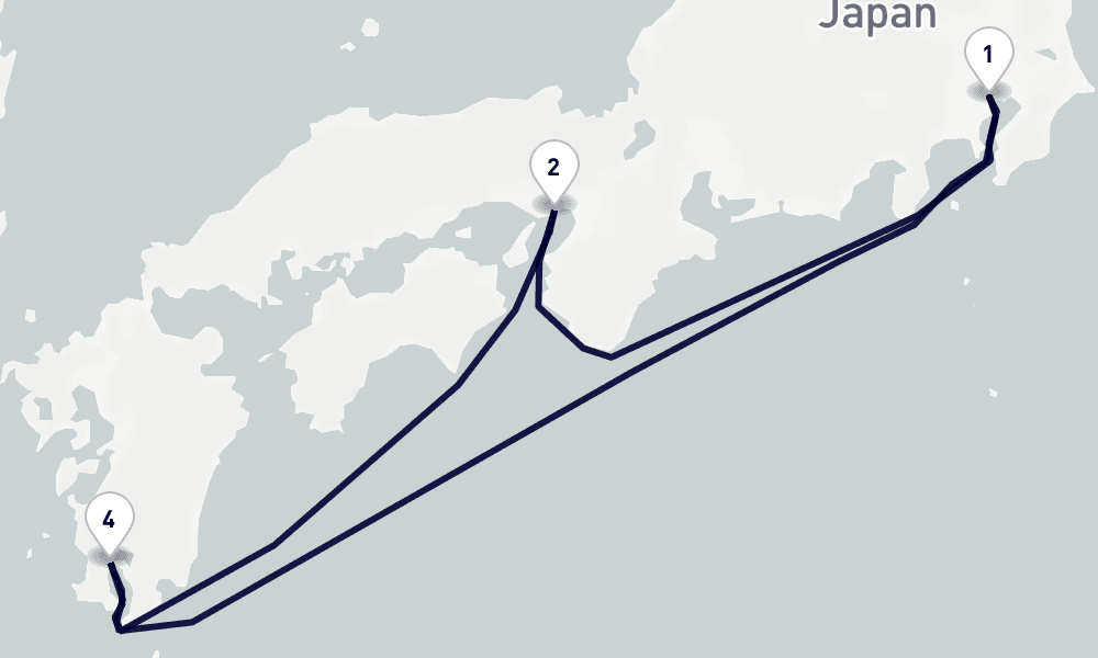 東京発着 釜山神戸 8日間