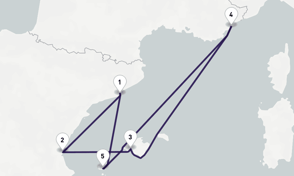 7 nights / 8 days, Barcelona Round trip