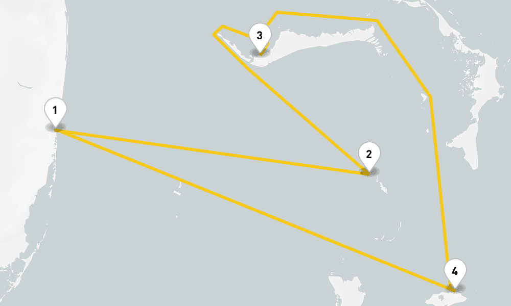4 days, round-trip Bahamas Perfect Day Cruise 5日間