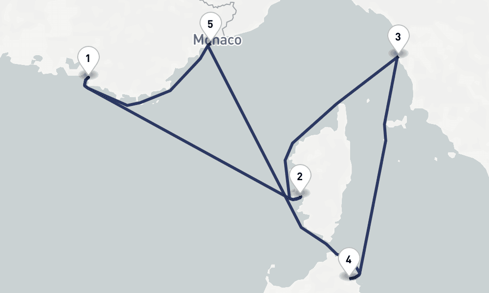 5 days, round-trip 5 Nuit Escapade Impeacuteriale 6日間