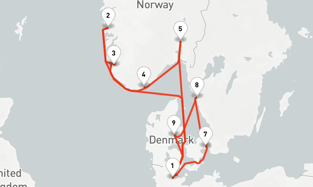 11 days, round-trip Skandinavische Highlights mit Sudnorwegen ab Kiel 12日間