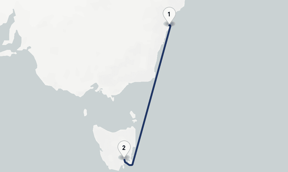 4 days, round-trip Tasmania 5日間