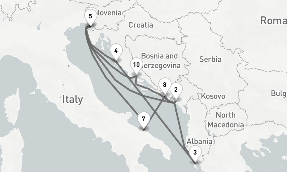 14 days, round-trip - Adria Intensiv - AbBis Triest 15日間