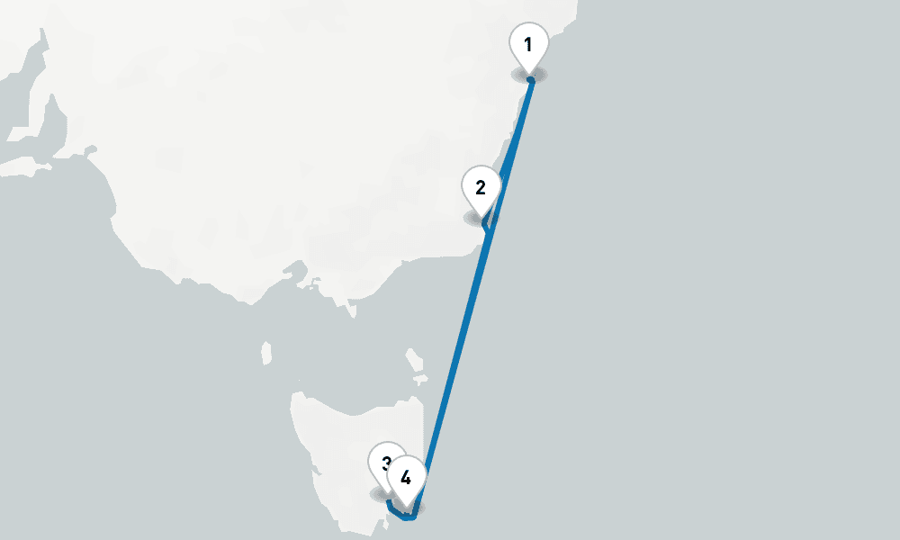 6 days, round-trip Tasmania 7日間