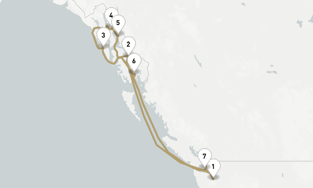 9 days, round-trip Alaska 10日間