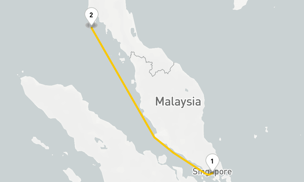 4 days, round-trip Penang Phuket Cruise 5日間