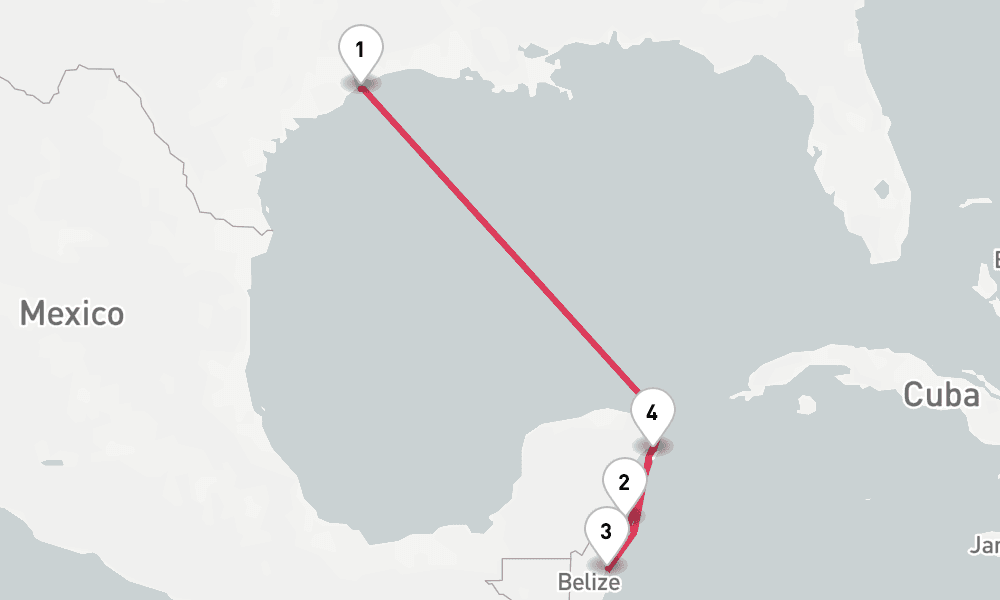 6 nights / 7 days, Galveston (Texas) Round trip