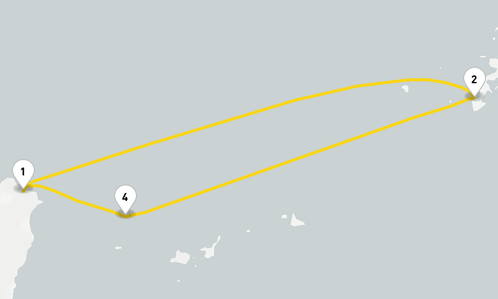 4 days, round-trip Asia from Keelung Taipei 5日間