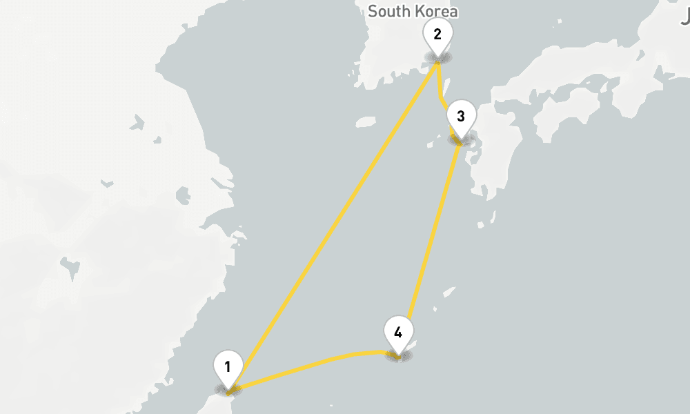 5 days, round-trip Busan - Nagasaki - Naha Cruise 6日間