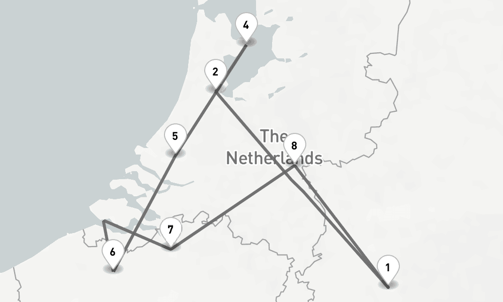 7 days, round-trip Rhine 8日間