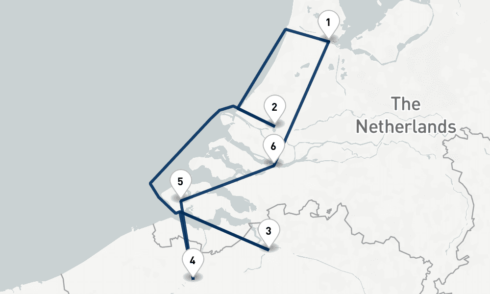 7 days, round-trip Tulip Time Cruise for Garden Nature Lovers 8日間