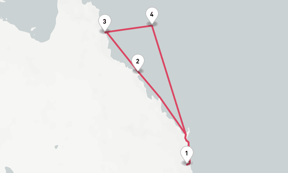 6 days, round-trip Great Barrier Reef 7日間