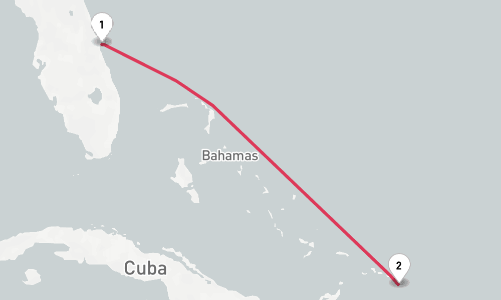 6 nights / 7 days, Port Canaveral (Orlando, Florida) Round trip