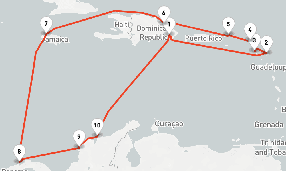 14 nights / 15 days, La Romana (Dominican Republic) Round trip