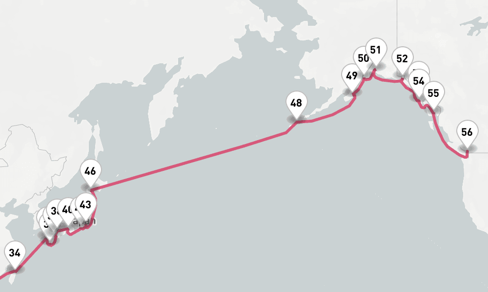 77 nights / 78 days, one-way from Sydney (NSW, Australia) to Vancouver (BC Canada)