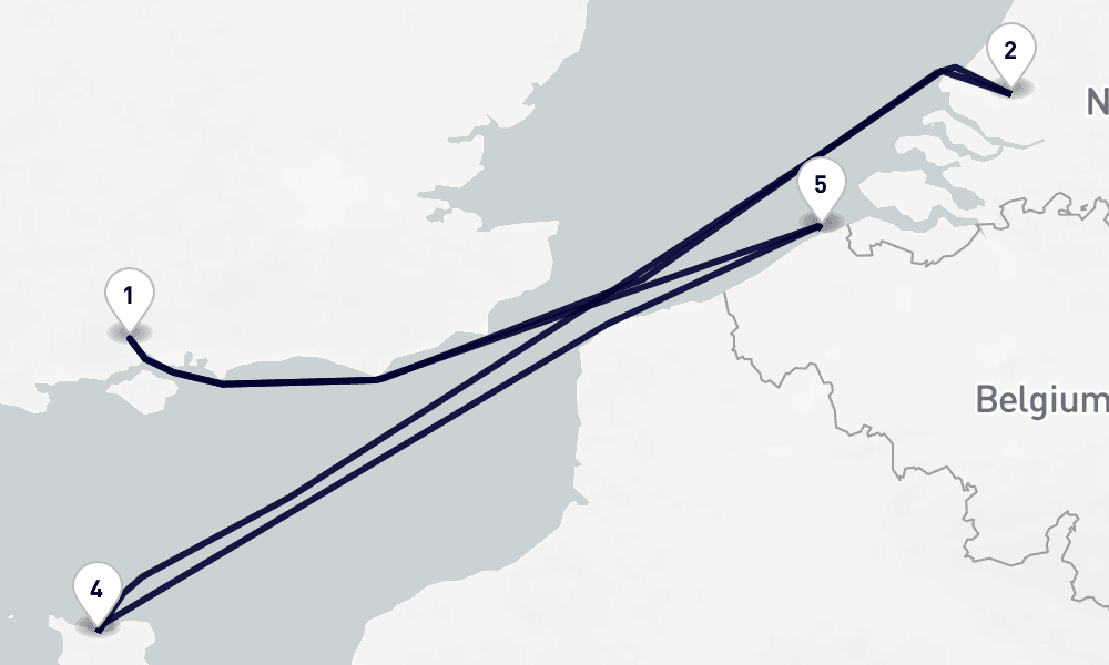 5 nights / 6 days, Southampton (England) Round trip