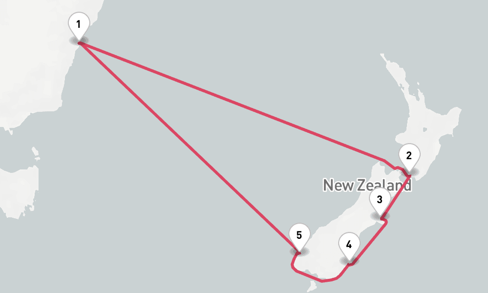 10 days, round-trip New Zealand 11日間