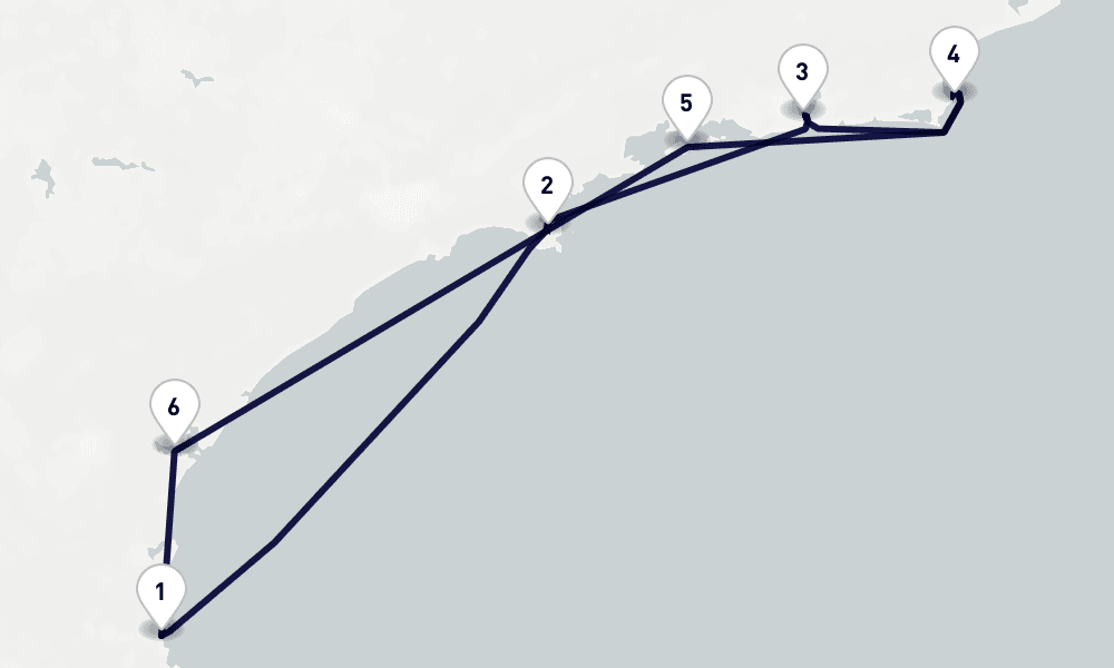 7 days, round-trip South America 8日間