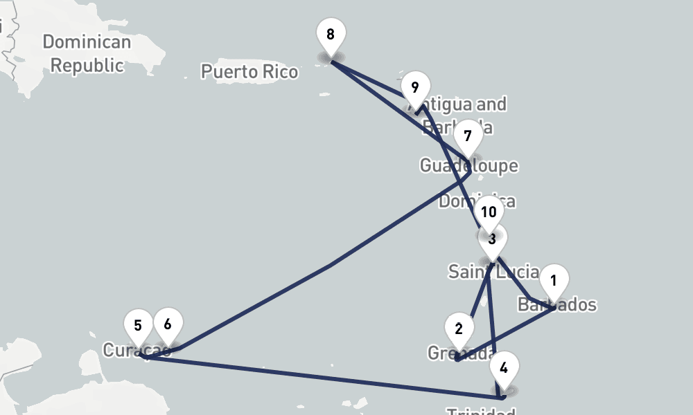 14 days, round-trip Christmas New Year Caribbean Celebration Heathrow Airport 15日間