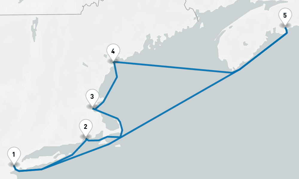 7 days, round-trip Best Of Canada New England 8日間