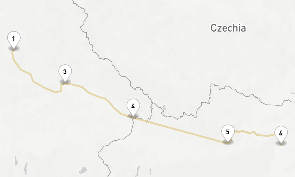 6 days, one-way from Nuremberg to Vienna 7日間