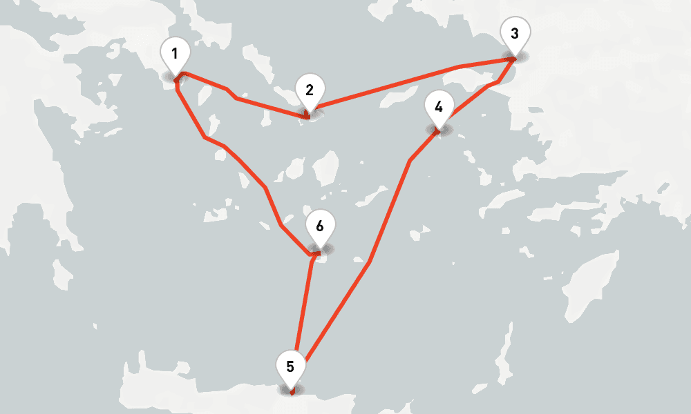 3 nights / 4 days, Lavrion Round trip