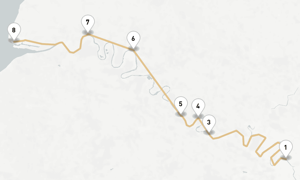 7 days, one-way from Paris City to Le Havre-Paris 8日間