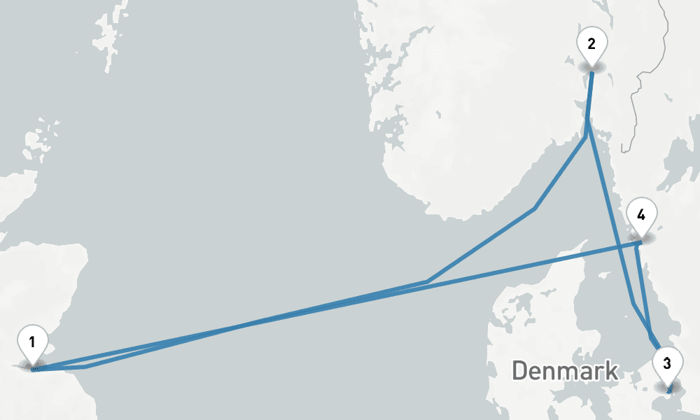 7 days, round-trip Capitals Cultures of Scandinavia 8日間