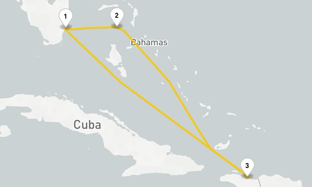 5 days, round-trip Eastern Caribbean Perfect Day 6日間