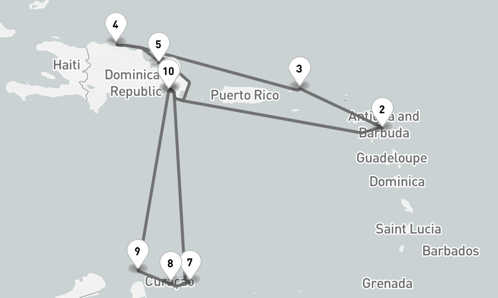 14 days, round-trip - Karibische Inselwelten - AbBis La Romana 15日間