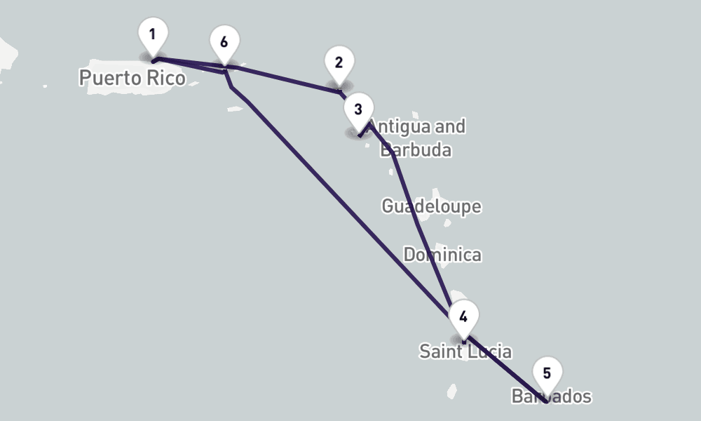7 nights / 8 days, San Juan (Puerto Rico) Round trip