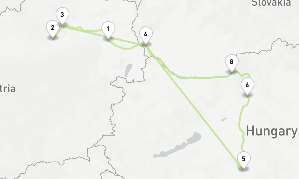 7 nights / 8 days, Vienna Round trip
